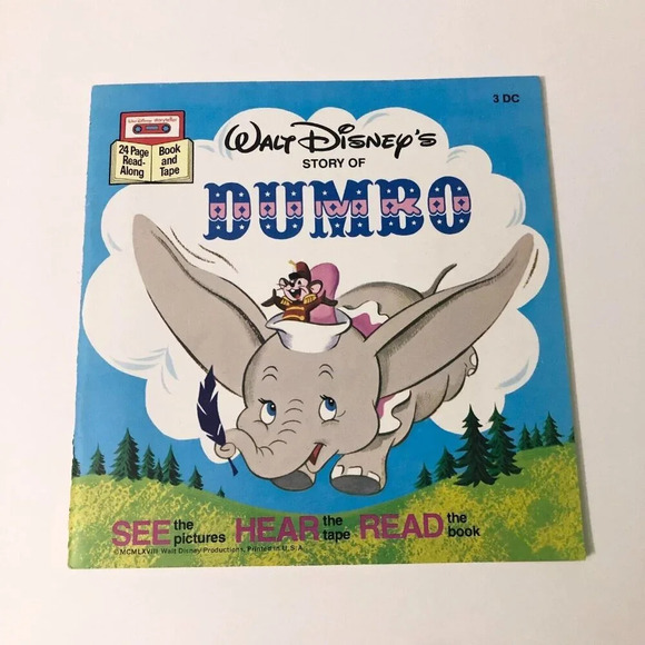 Vintage  1978 Dumbo Walt Disneys Storyteller Book only NO Tape - Picture 15 of 15